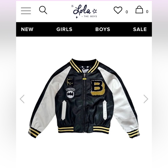 Batman Patched Leather Jacket. Boys size 8. New with tags! - Picture 10 of 11